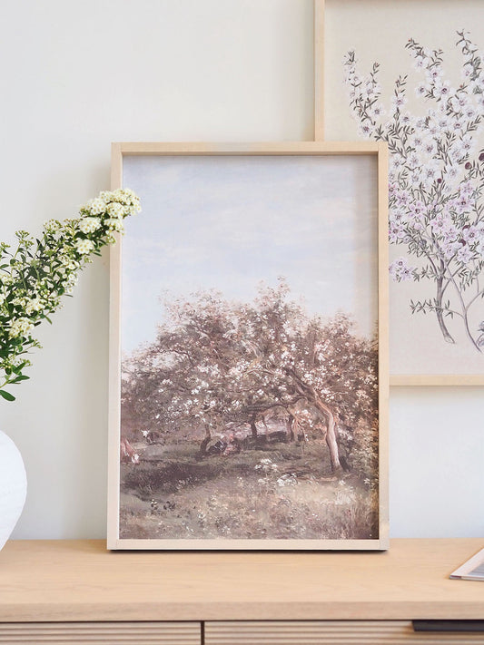 Apple Orchard Framed Print 19x13'